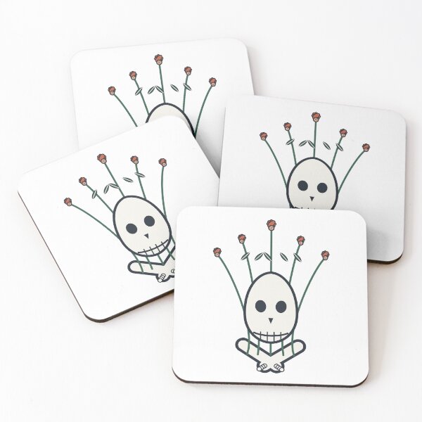 Item preview, Skeleton Holding Marigold Bouquet designed and sold by okalharbi.