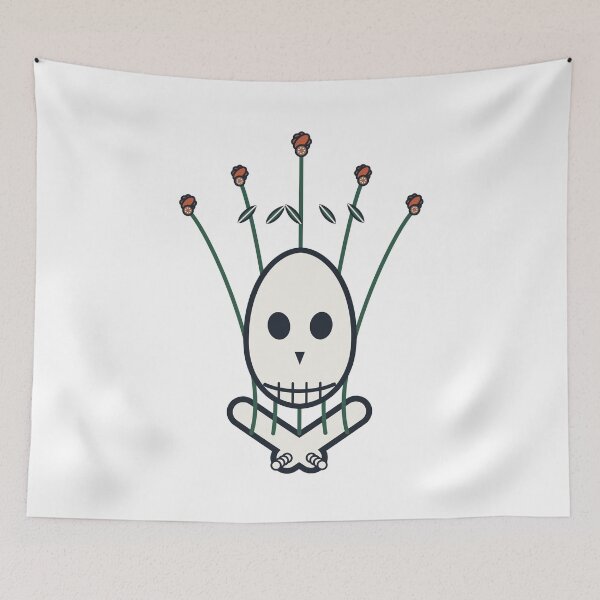 Item preview, Skeleton Holding Marigold Bouquet designed and sold by okalharbi.
