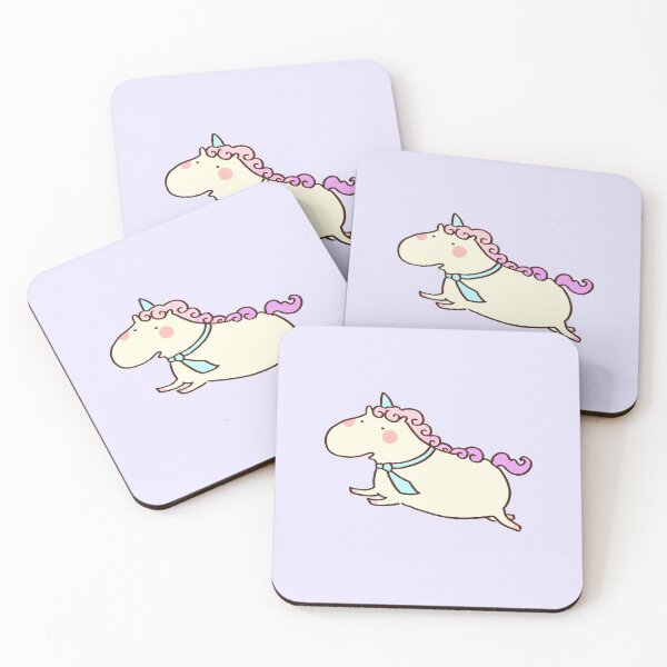 Item preview, Pastel Unicorn Running Wearing a Tie designed and sold by Chunu Doodles.