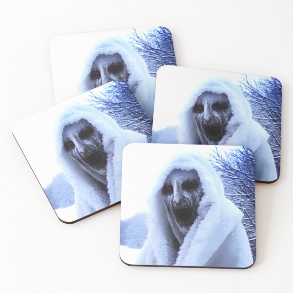 Item preview, Eerie Snow Wraith with Glowing Eyes designed and sold by D6rkT3chDemon.