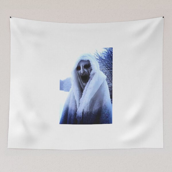 Item preview, Eerie Snow Wraith with Glowing Eyes designed and sold by D6rkT3chDemon.