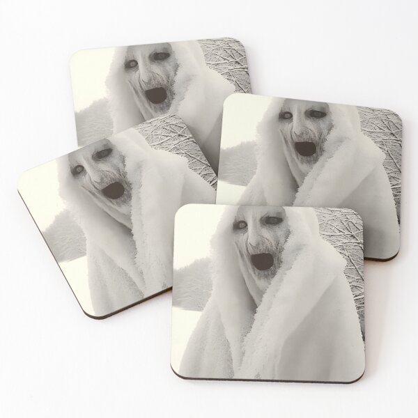 Item preview, Eerie Snow Wraith with Glowing Eyes designed and sold by D6rkT3chDemon.