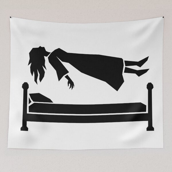 Item preview, Above the Bed – Geometric Levitation Horror designed and sold by matybrak.