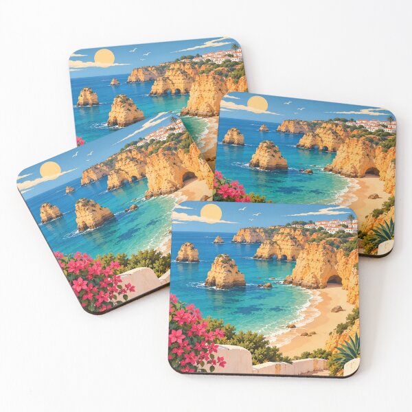 Item preview, Vintage Algarve Portugal Coast Travel designed and sold by Imaginationbeyond.