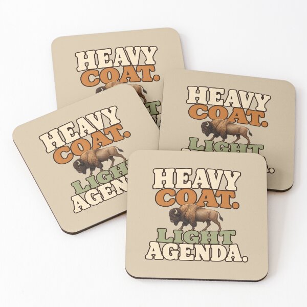 Item preview, Heavy Coat. Light Agenda. — Funny American Bison designed and sold by VioVibe.