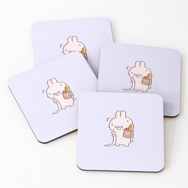 Item preview, Rabbit Shocked by a Long Grocery Receipt designed and sold by Chunu Doodles.