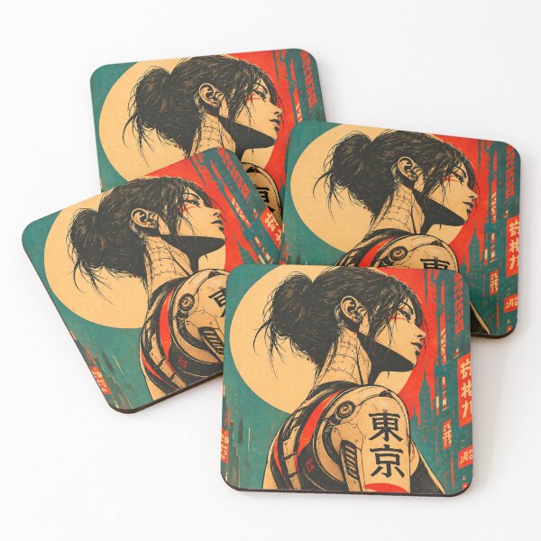 Item preview, Japanese Retro Cyberpunk Woman – Tokyo Street Art designed and sold by NordenPosters.