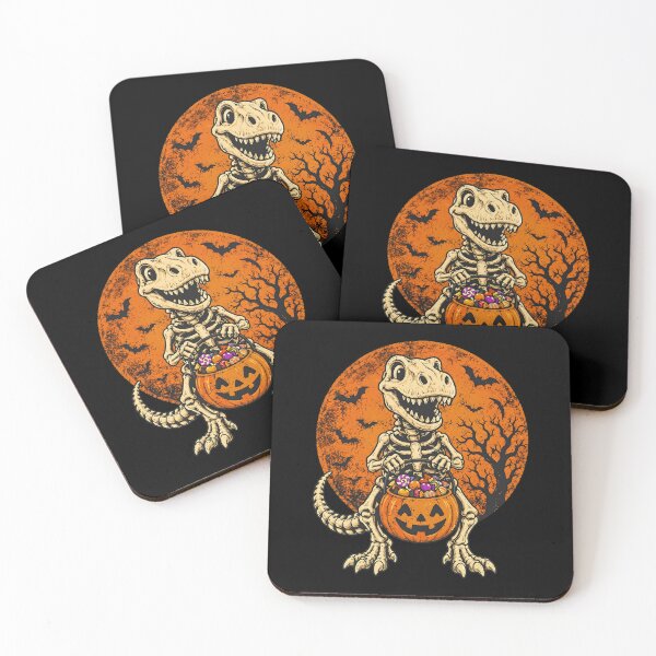 Item preview, Skeleton T-Rex Candy Halloween Moon Art designed and sold by SoyLamderma.