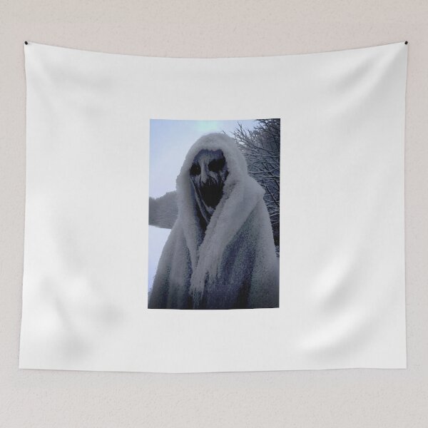 Item preview, Eerie Snow Wraith with Glowing Eyes designed and sold by D6rkT3chDemon.