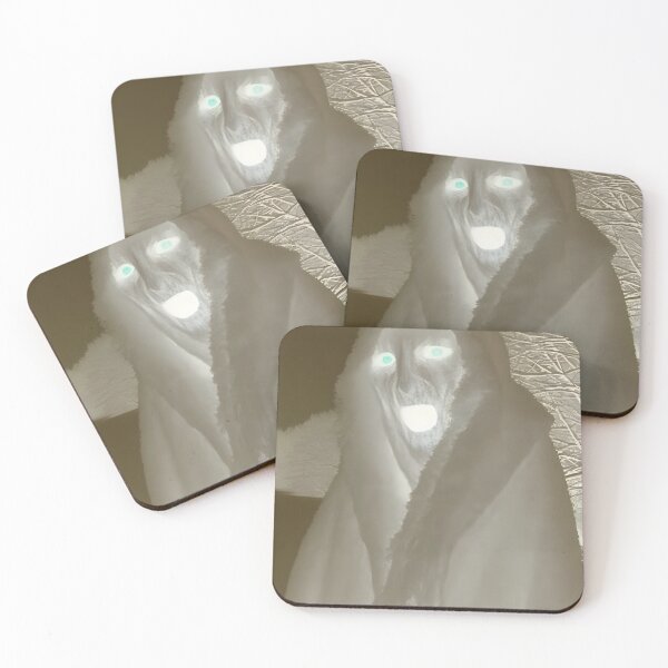 Item preview, Eerie Snow Wraith with Glowing Eyes Inverted designed and sold by D6rkT3chDemon.