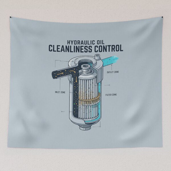 Item preview, Hydraulic Oil Cleanliness Control Engineering designed and sold by Amr Darwish Graphic designer.