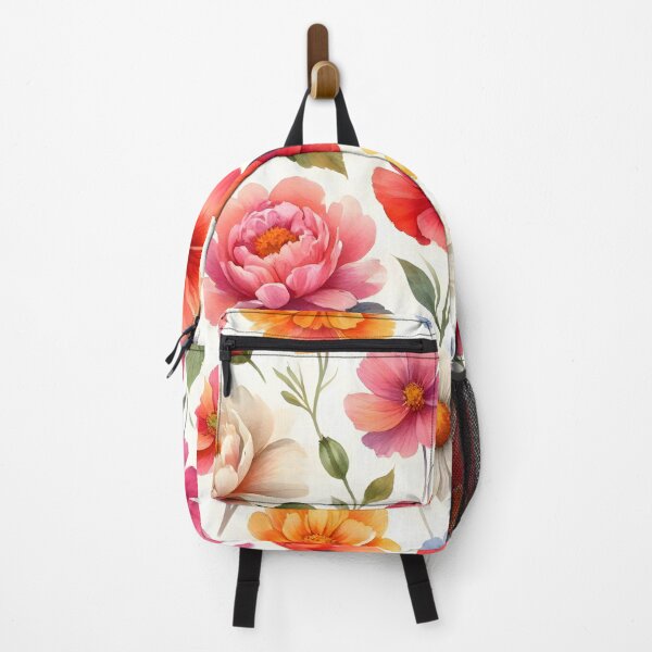Item preview, Bright Watercolor Summer Garden Floral Pattern designed and sold by Sybille-Yates.