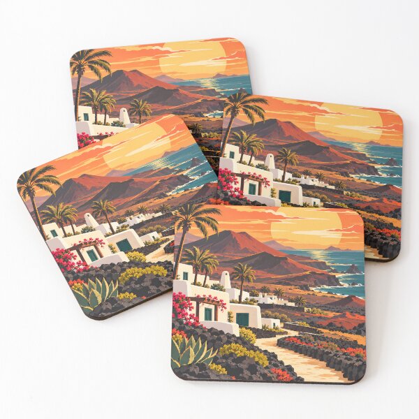 Item preview, Vintage Lanzarote Canary Islands Spain designed and sold by Imaginationbeyond.