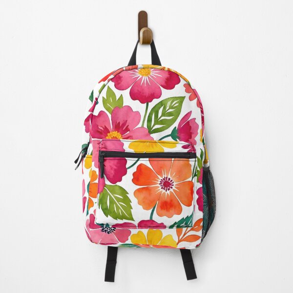 Item preview, Bright Watercolor Summer Garden Floral Pattern designed and sold by Sybille-Yates.