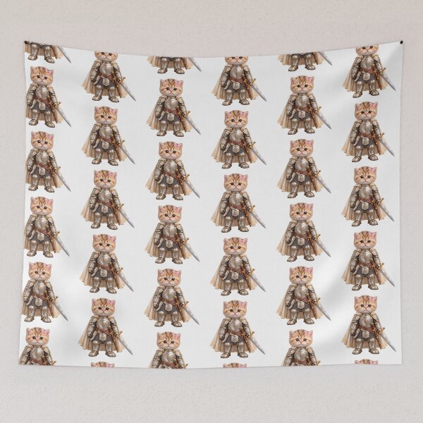 Item preview, Knight Kitten - Warrior cat - Meme cat designed and sold by t-patterns.