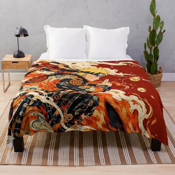 Item preview, Golden Haired Ninja Warrior & Nine Tailed Fox – Japanese Flame Spirit Art designed and sold by Dyan4.