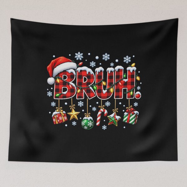 Item preview, Funny Christmas Bruh Design with Holiday Decorations designed and sold by rafaeltto.