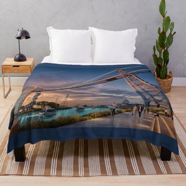 Item preview, Newport Transporter Bridge - Industrial Twilight designed and sold by ArtworkNorth.