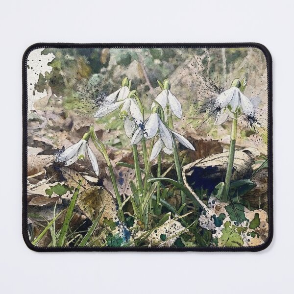 Item preview, Snowdrops in Winter Woodland Watercolour designed and sold by Astute-Artio-Photography.