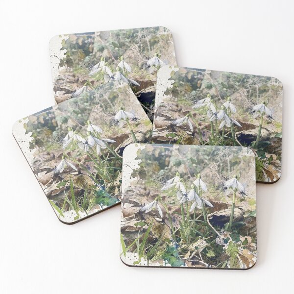 Item preview, Snowdrops in Winter Woodland Watercolour designed and sold by Astute-Artio-Photography.