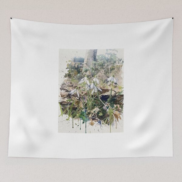 Item preview, Snowdrops in Winter Woodland Watercolour designed and sold by Astute-Artio-Photography.