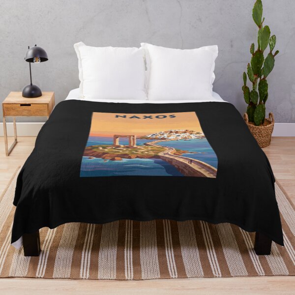 Item preview, Naxos Portara Temple of Apollo – Vintage Greek Travel Poster designed and sold by Odd World.