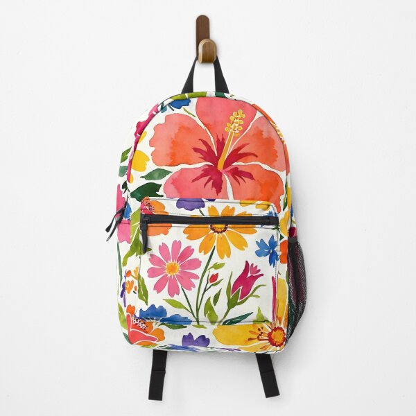 Item preview, Bright Watercolor Summer Garden Floral Pattern designed and sold by Sybille-Yates.