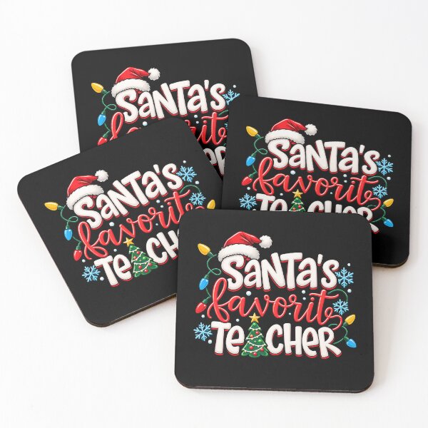 Item preview, Santa's Favorite Teacher Holiday Design Christmas designed and sold by rafaeltto.