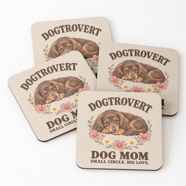 Item preview, Dogtrovert Dog Mom Dachshund with Wildflowers – Sweet Birthday Gift for Homebody Dog Lovers designed and sold by Im-Ara.