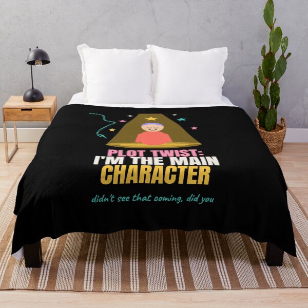 Item preview, Plot Twist Im The Main Character Funny Quote designed and sold by The Cozy Design Studio.