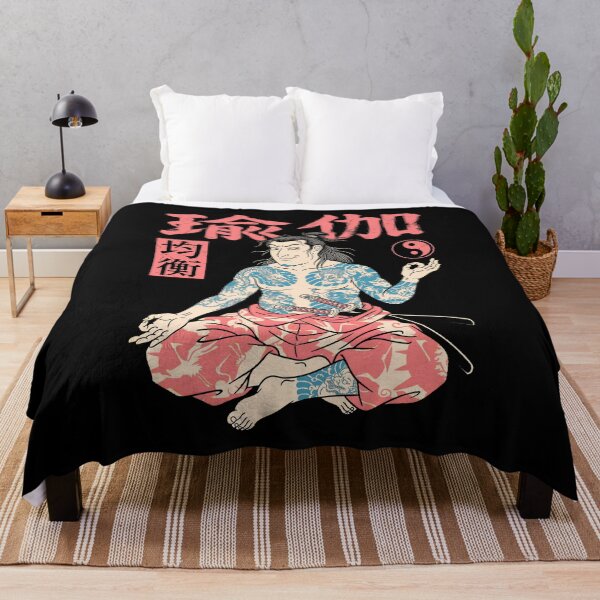 Item preview, Yoga Lover Men Samurai Japanese Kanji Meditation designed and sold by GrandeDuc.