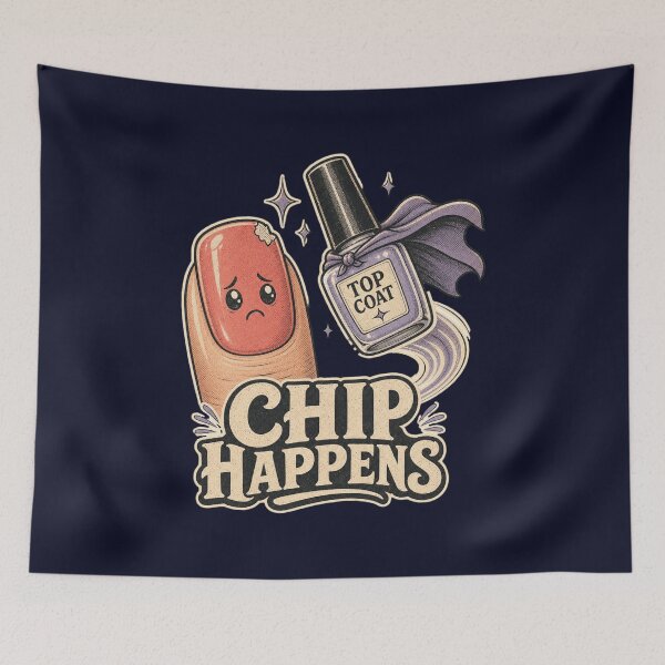 Item preview, Chip Happens Shirt, Funny Nail Tech T-Shirt, Nail Pun Tee, Manicurist Gift Shirt, Vintage Chipped Nail Graphic designed and sold by TshirtsLabs.