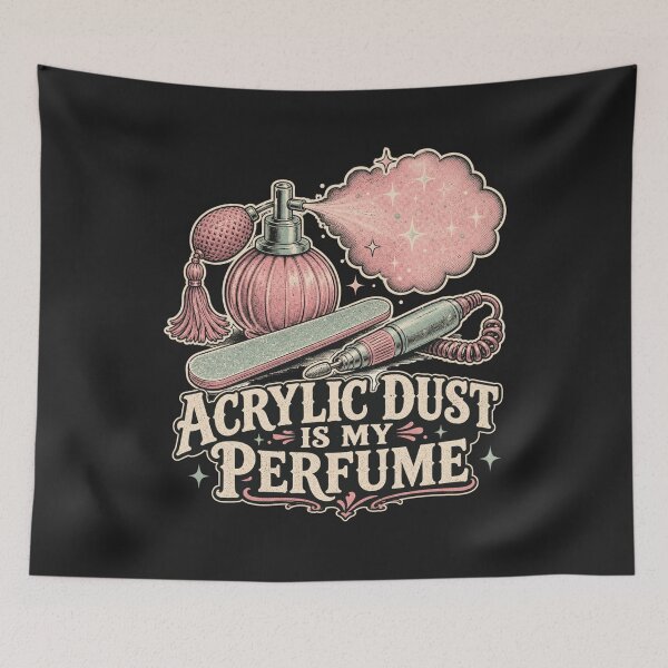Item preview, Acrylic Dust Is My Perfume Shirt, Funny Nail Tech T-Shirt, Nail Salon Humor Tee, Manicurist Gift Shirt, Vintage Perfume Bottle Graphic designed and sold by TshirtsLabs.