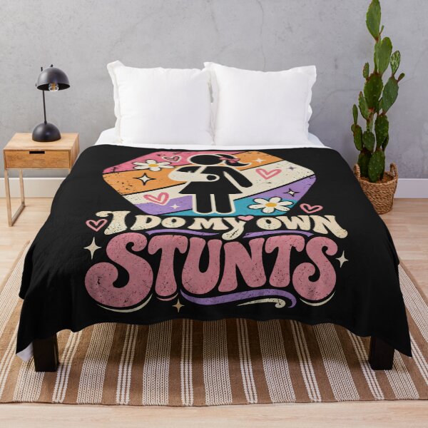 Item preview, I Do My Own Stunts Retro Funny Injury Humor designed and sold by JerdbordinShop.