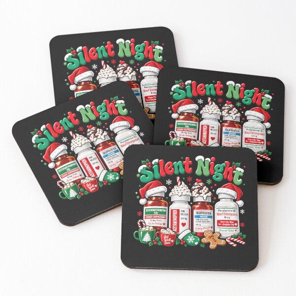 Item preview, Silent Night Holiday Medicine Christmas Design designed and sold by rafaeltto.