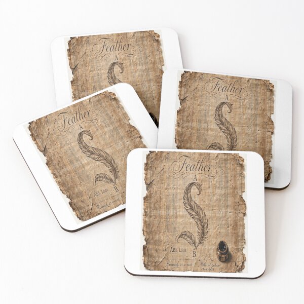 Item preview, Feather Letter S Inkwell Vintage Papyrus designed and sold by Ahmadhamroush.