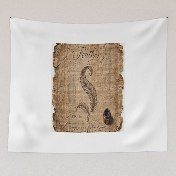 Item preview, Feather Letter S Inkwell Vintage Papyrus designed and sold by Ahmadhamroush.