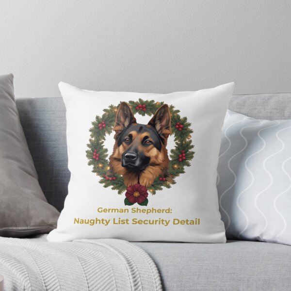 Item preview, German Shepherd Christmas - Naughty List Security designed and sold by VEXA88.