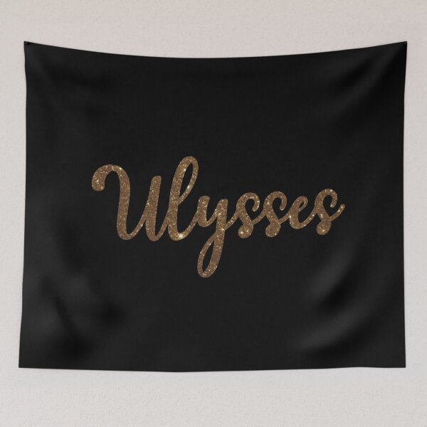 Item preview, Ulysses Golden Sparkly Personalised Name Design designed and sold by CamilasPrints.