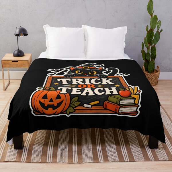 Item preview, Cute Halloween Cat Trick or Teach Witch Hat Chalkboard designed and sold by SoyLamderma.