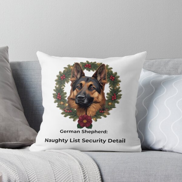 Item preview, German Shepherd Christmas - Naughty List Security designed and sold by VEXA88.