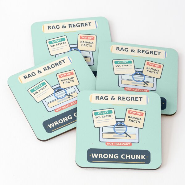 Item preview, RAG and Regret Wrong Chunk - Funny AI Retrieval Humor designed and sold by Ink and Wink.