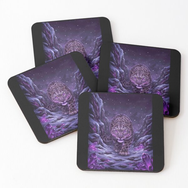 Item preview, Mystical Purple Snow Leopard designed and sold by Enea Kelo.