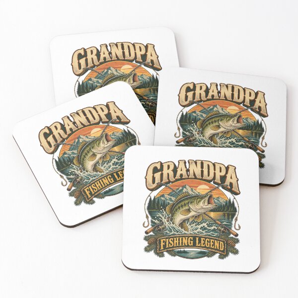 Item preview, Grandpa Fishing Legend Vintage Bass Fishing Gift designed and sold by urbinet.