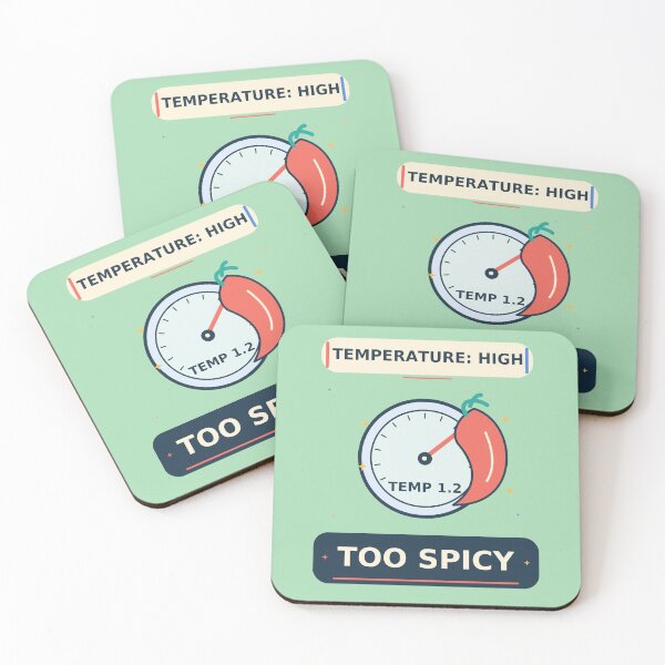 Item preview, Temperature Too Spicy - Funny LLM Sampling Humor designed and sold by Ink and Wink.