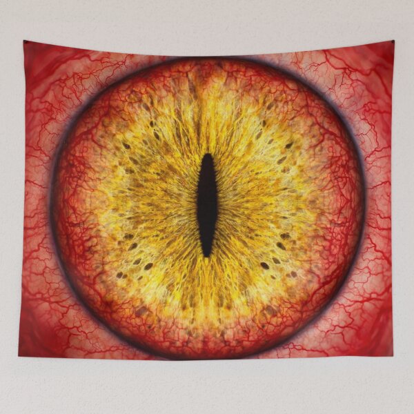 Item preview, Red and Yellow Cat Eye Iris Extreme Close Up — Fiery Cat's Eye Macro designed and sold by Stevercortinas.