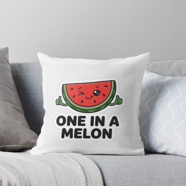 Item preview, One in a Melon Funny Watermelon Pun Sticker designed and sold by SniffGiggle.