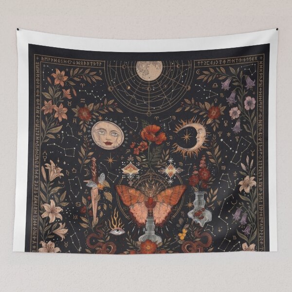 Item preview, Celestial Alchemy & Moth Tapestry designed and sold by MR LOVICE.