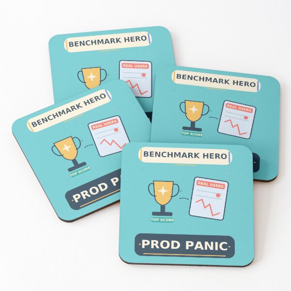 Item preview, Benchmark Hero Prod Panic - Funny AI Model Evaluation designed and sold by Ink and Wink.