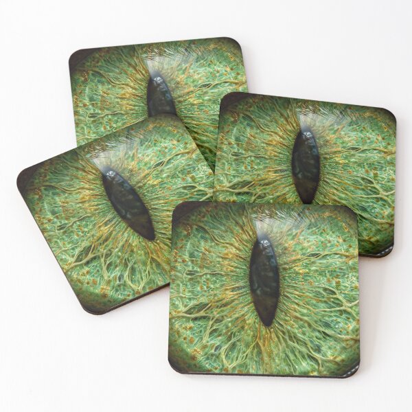 Item preview, Green Cat Eye Iris Extreme Close Up — Cat's Eye Macro Full Frame designed and sold by Stevercortinas.